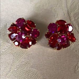 Kate Spade Pink & Red Cluster Studs